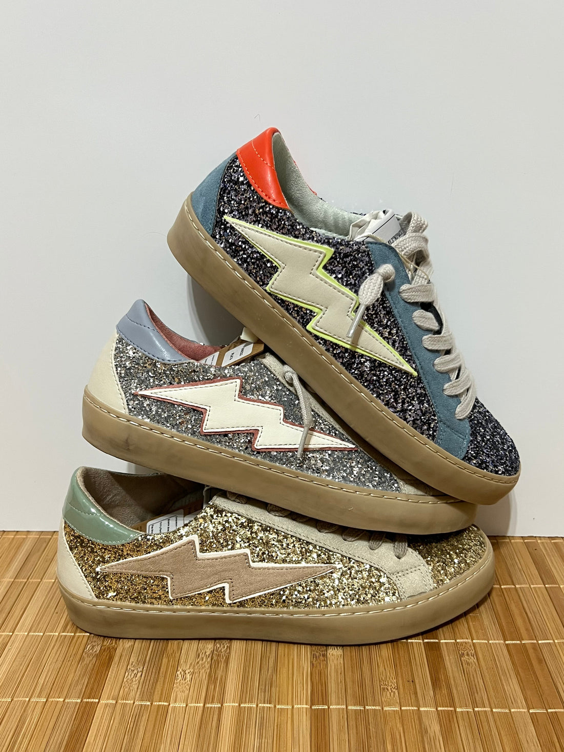 Zapatillas Rayo con Purpurina Mujer