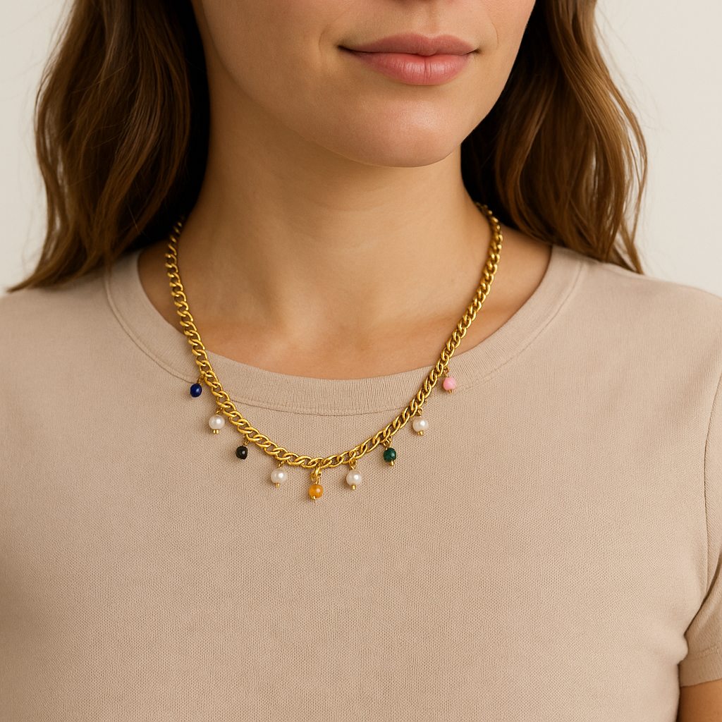 Collar Joyful Baño de Oro
