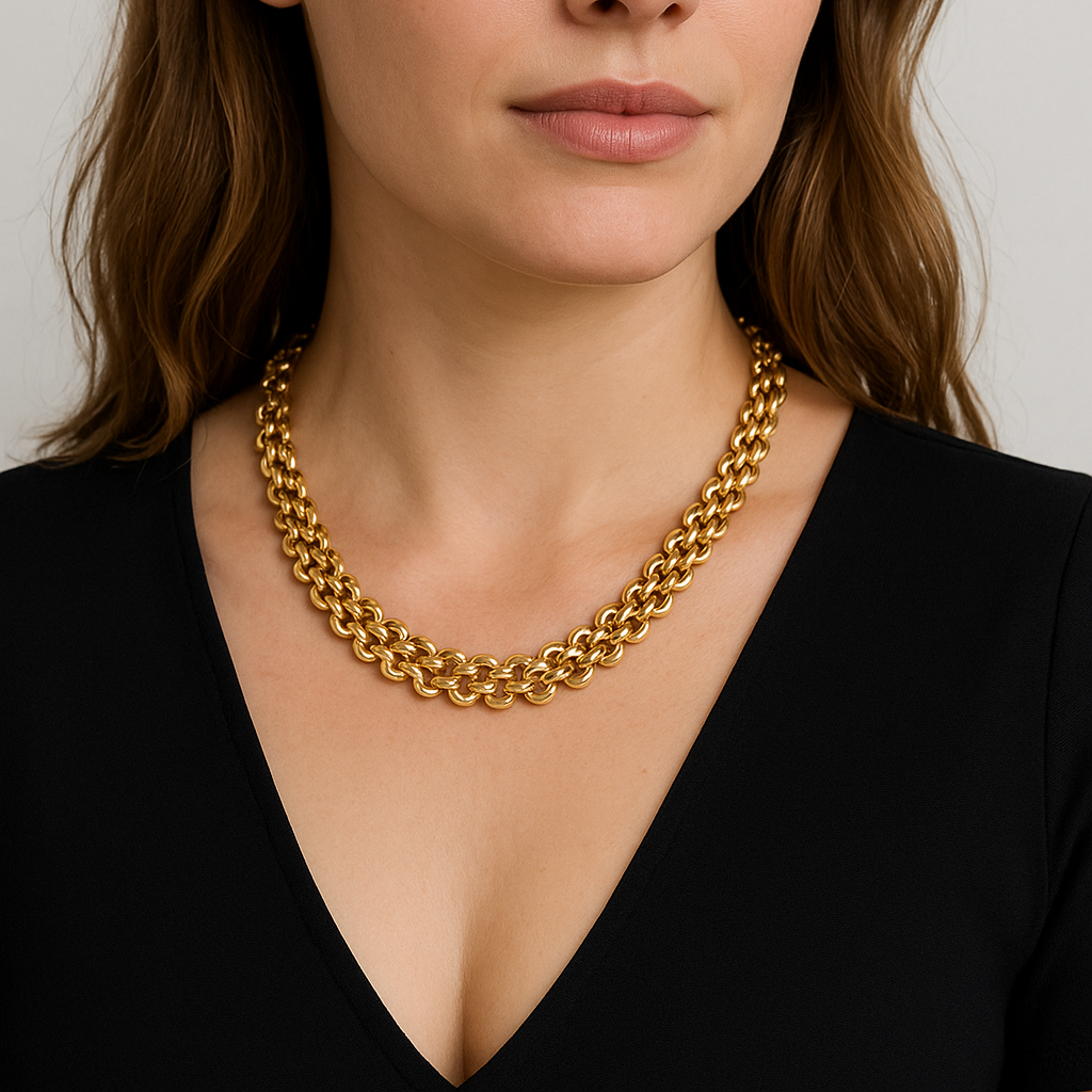 Collar Imperial Baño de Oro