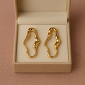 Pendientes Flow Baño de Oro