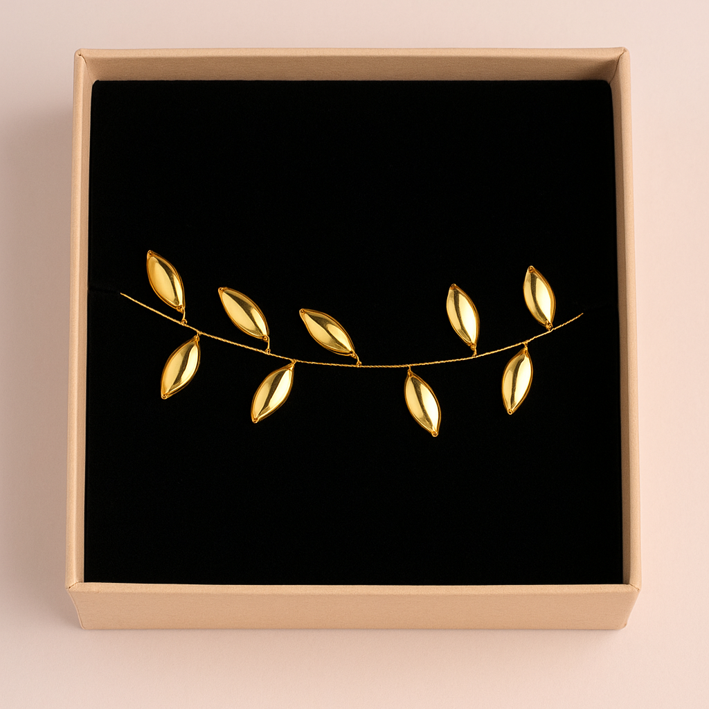 Choker/collar alambre Chapas Doradas Baño de Oro