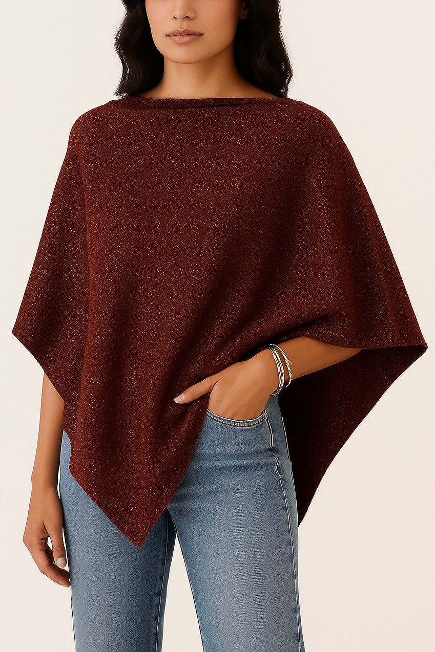 Capa Punto Asimétrica en Pico | Talla Única (XS a XL)