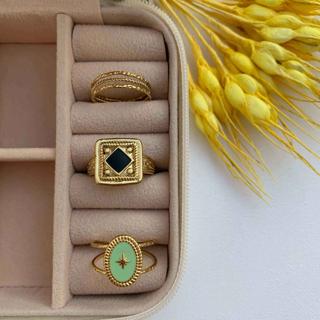 Anillo Amelia Baño de Oro - MINNI MOON-Lepetitemarie-Singularu-PDPAOLA-Luamarta