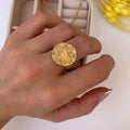 Anillo Stamp Baño de Oro - MINNI MOON-Lepetitemarie-Singularu-PDPAOLA-Luamarta