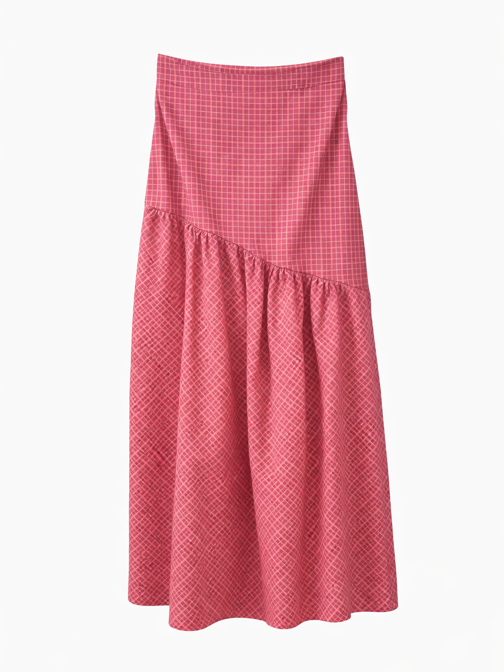 Camisa de Cuadros con Volantes o Falda de Cuadros Algodón Mujer | Conjunto o por separado