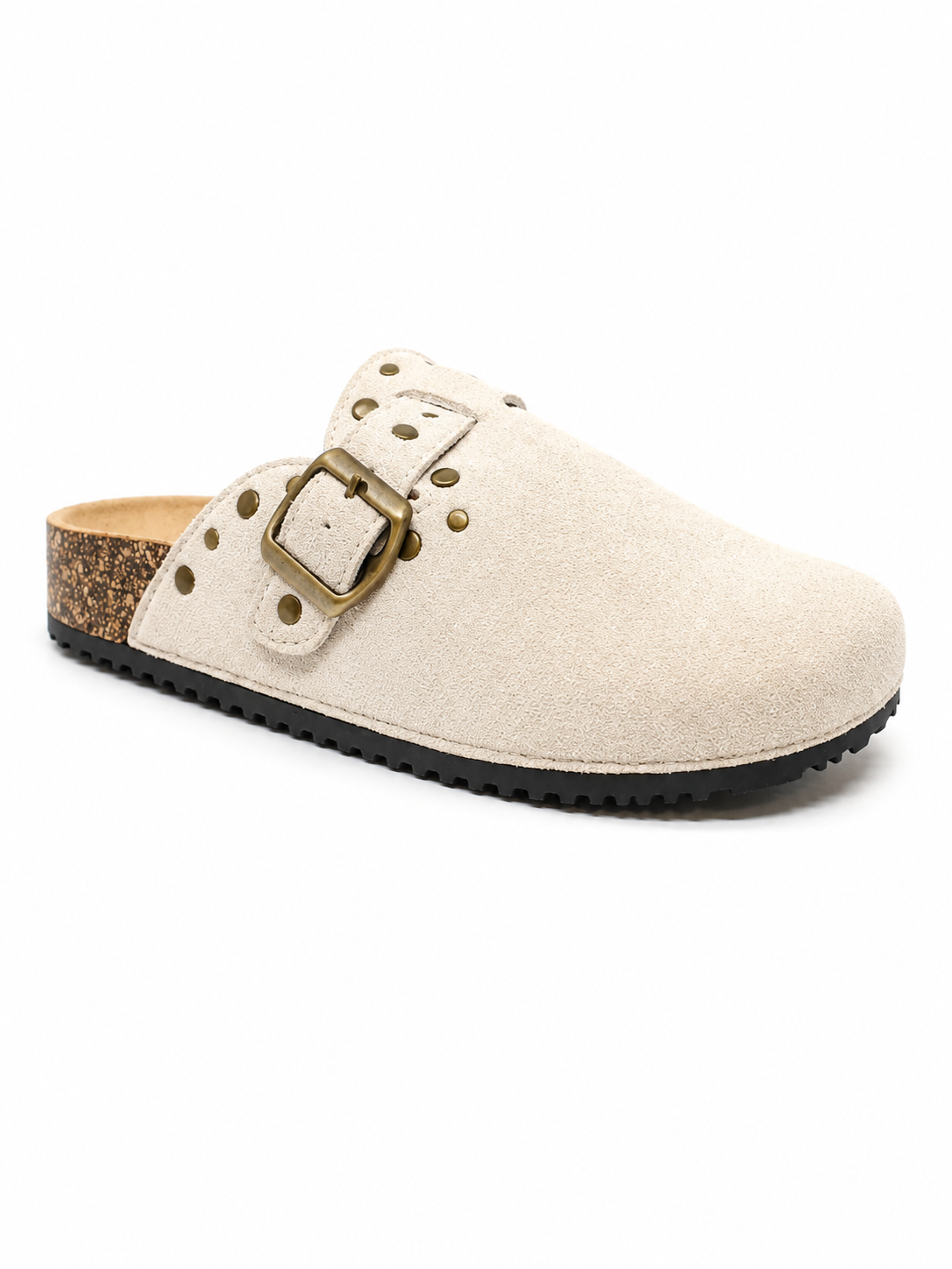 Zuecos Plataforma con Tachas para Primavera | Con Hebilla y Suela Ergonómica