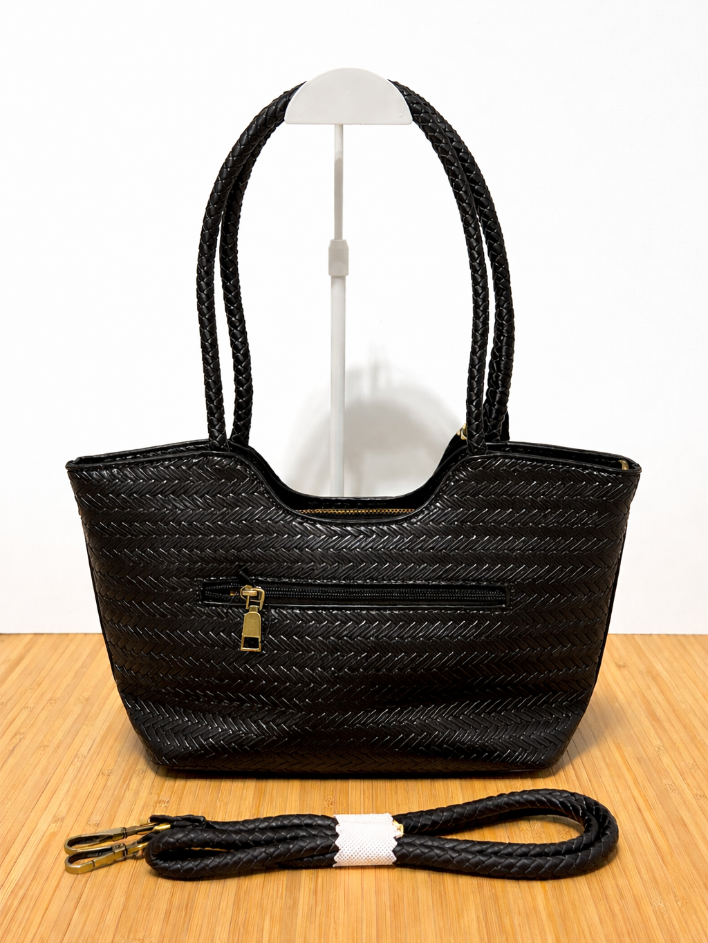 Bolso Capazo Trenzado de hombro con Cremallera | Medidas 33x20x10 cm o 40x24x10 cm