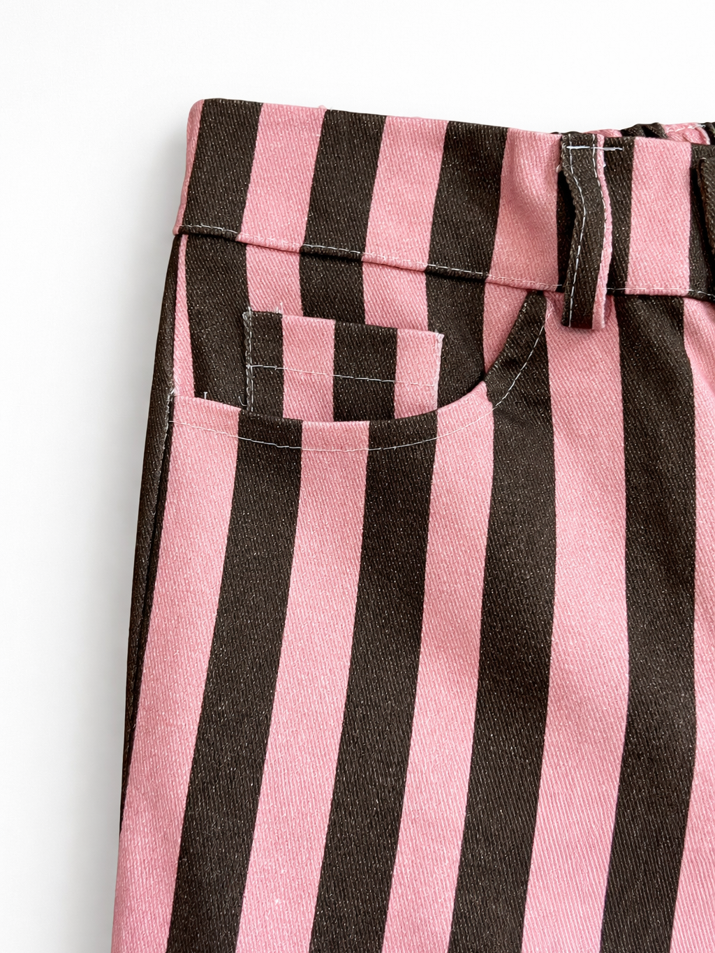 Pantalón de Rayas Bicolor Estructurado | Fabricado en Italia