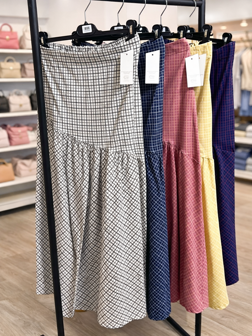 Camisa de Cuadros con Volantes o Falda de Cuadros Algodón Mujer | Conjunto o por separado
