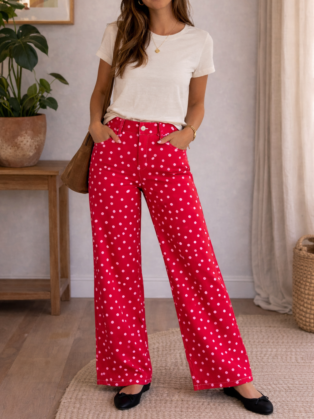 Pantalón de Rayas Bicolor Estructurado | Fabricado en Italia