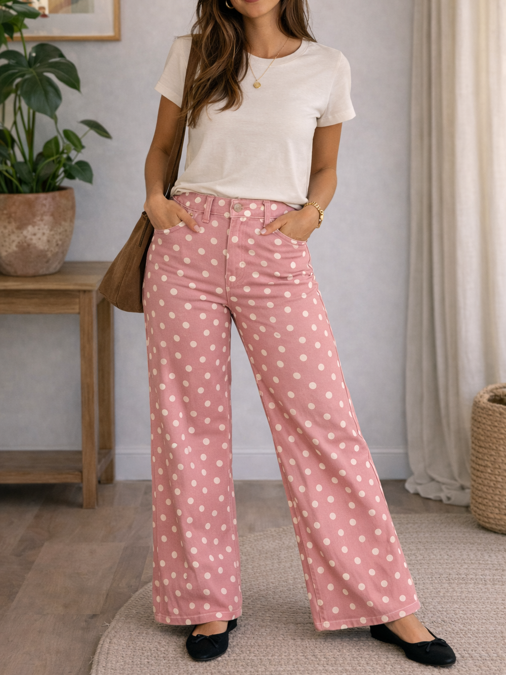 Pantalón de Rayas Bicolor Estructurado | Fabricado en Italia