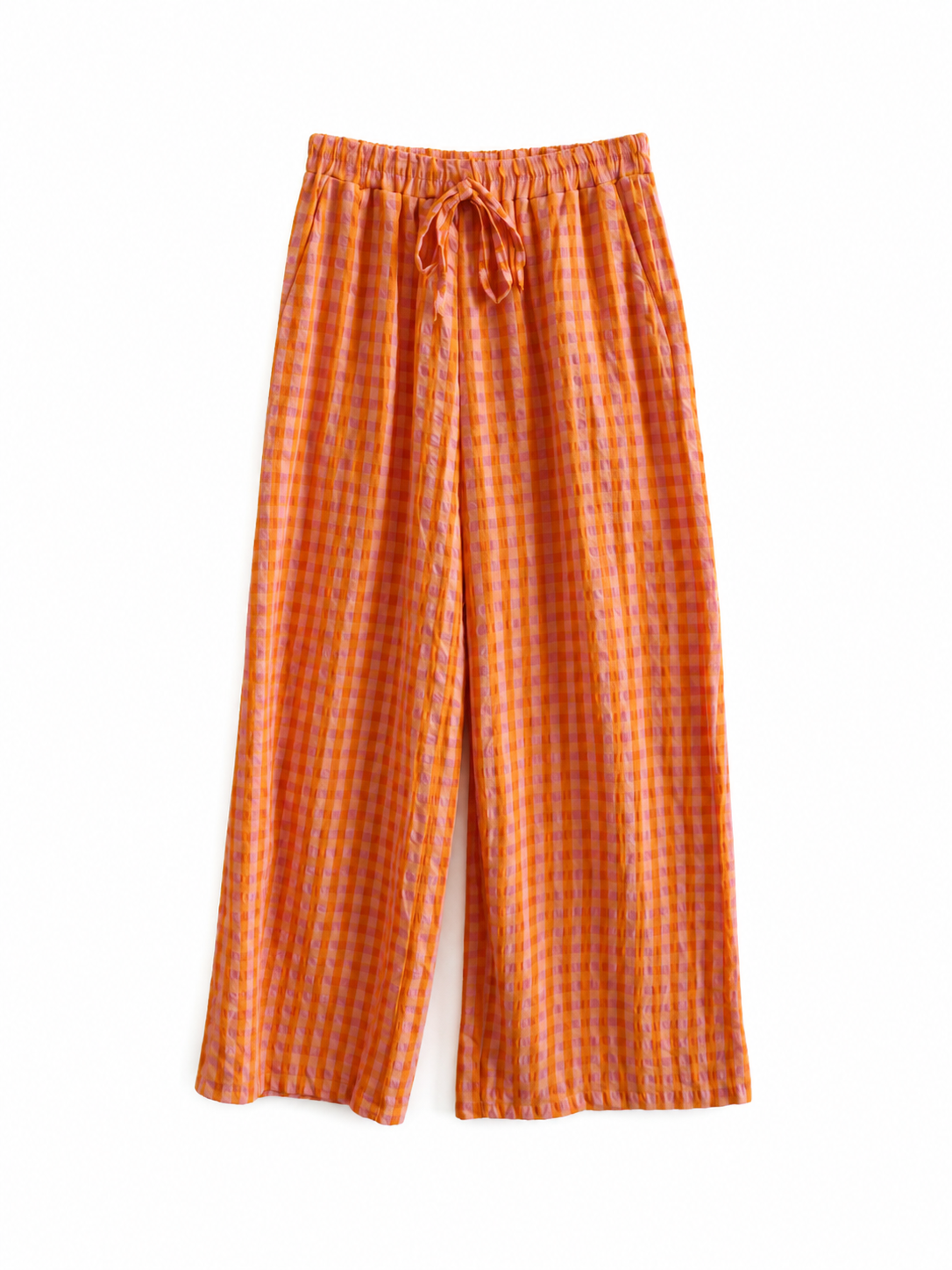 Moda de Cuadros Vichy Flúor | Elige entre Pantalón Bombacho o Recto, Blusa o Falda