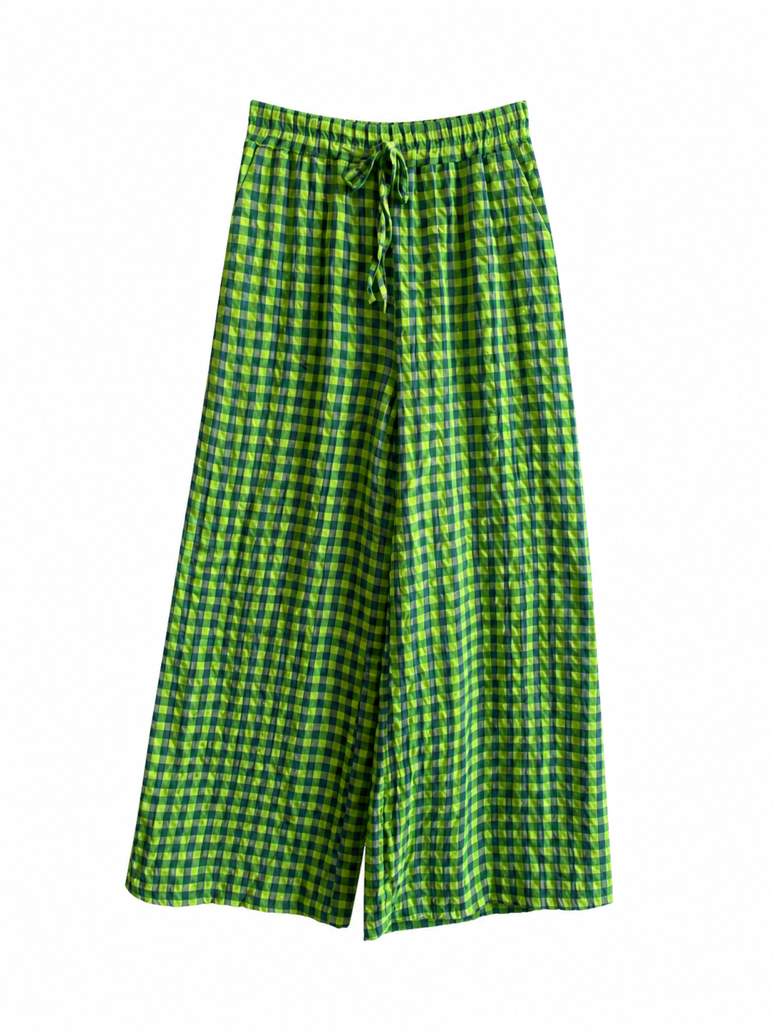 Moda de Cuadros Vichy Flúor | Elige entre Pantalón Bombacho o Recto, Blusa o Falda
