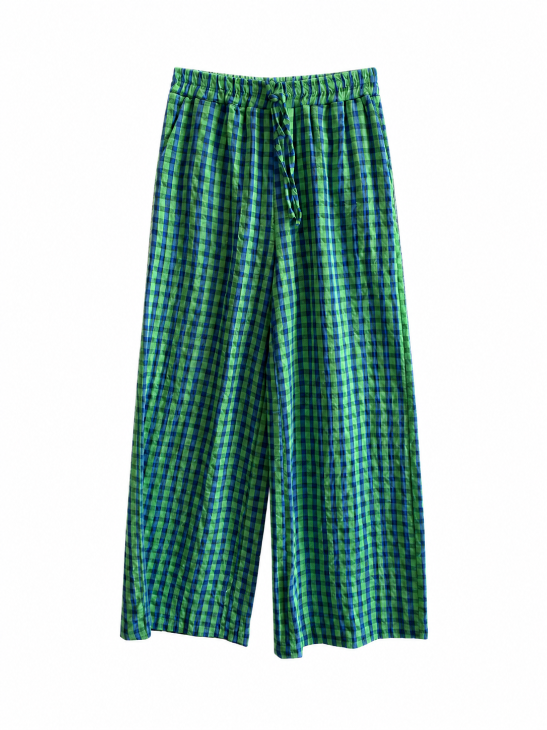 Moda de Cuadros Vichy Flúor | Elige entre Pantalón Bombacho o Recto, Blusa o Falda