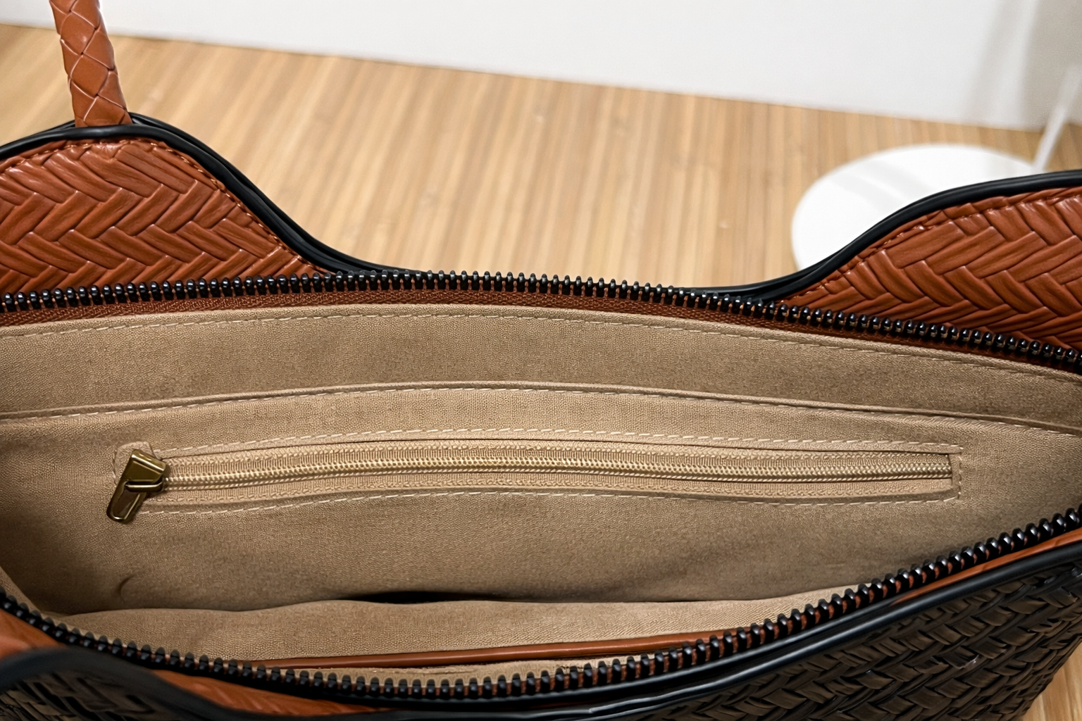 Bolso Capazo Trenzado de hombro con Cremallera | Medidas 33x20x10 cm o 40x24x10 cm