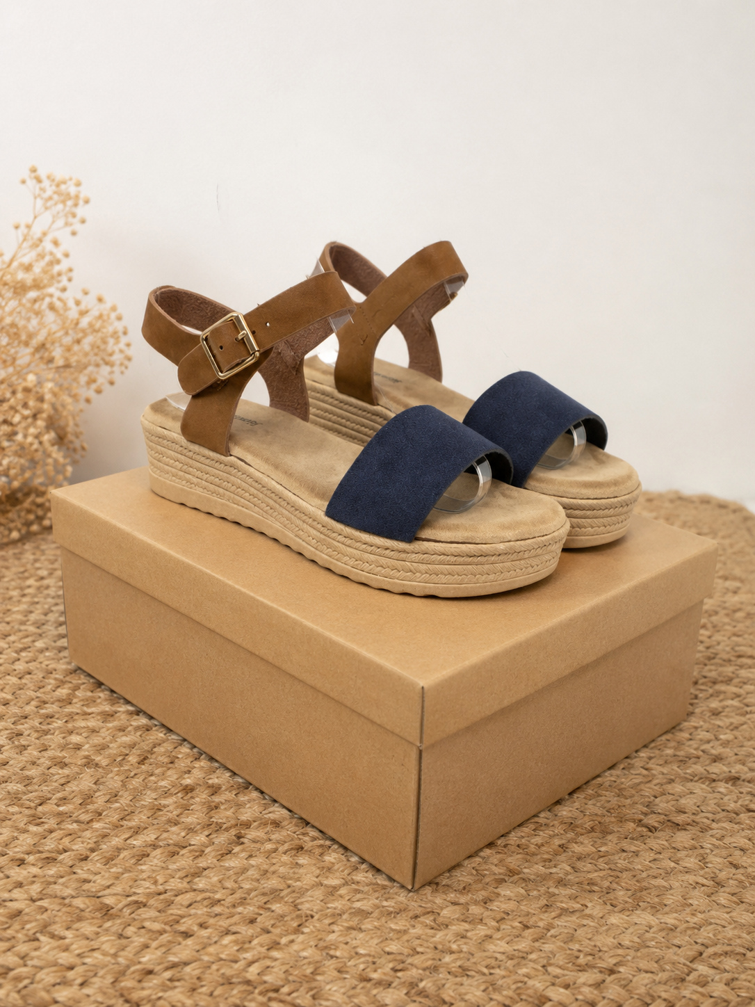Sandalias Planas con Plataforma y Tiras Ajustables – Cómodas para el Día a Día