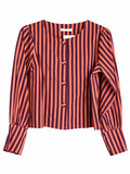Chaqueta Abullonada de Rayas o Pantalón Globo de Rayas | Conjunto o por separado