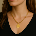Collar Love Baño de Oro - MINNI MOON-Lepetitemarie-Singularu-PDPAOLA-Luamarta