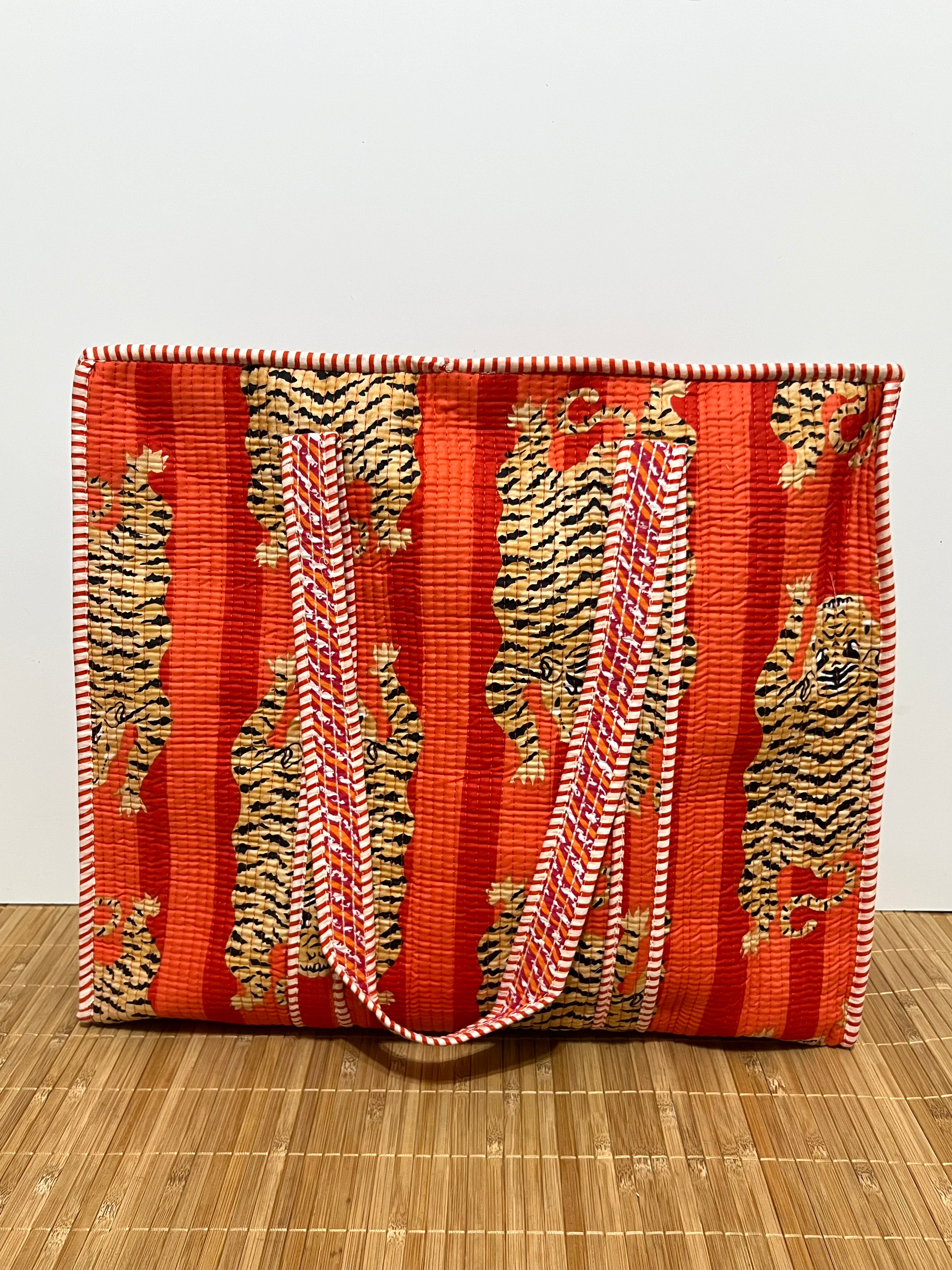 Bolsa viaje algodón Tote bag con cremallera | 45x37x13cm