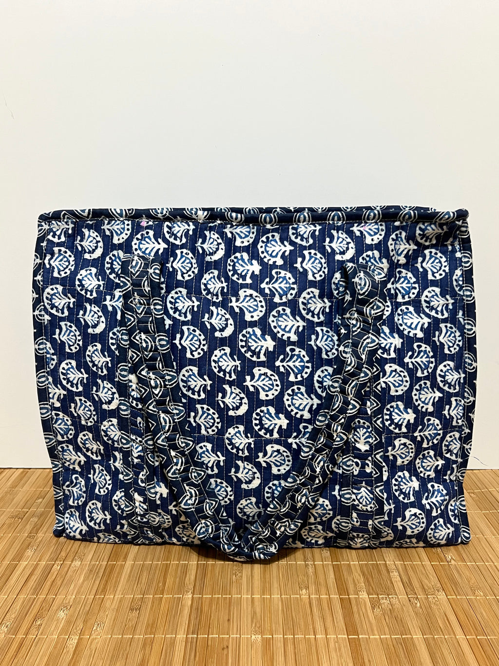 Bolsa viaje algodón Tote bag con cremallera | 45x37x13cm