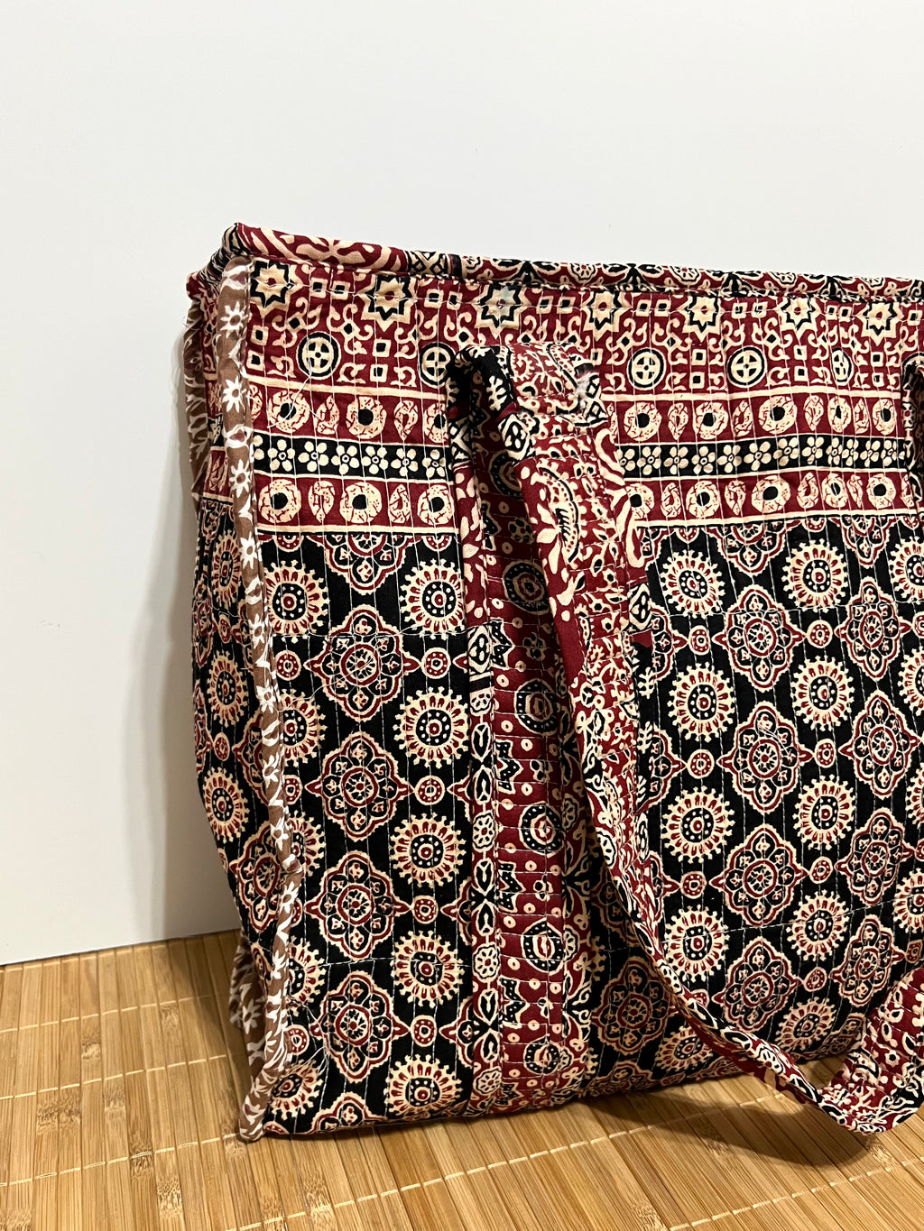 Bolsa viaje algodón Tote bag con cremallera | 45x37x13cm