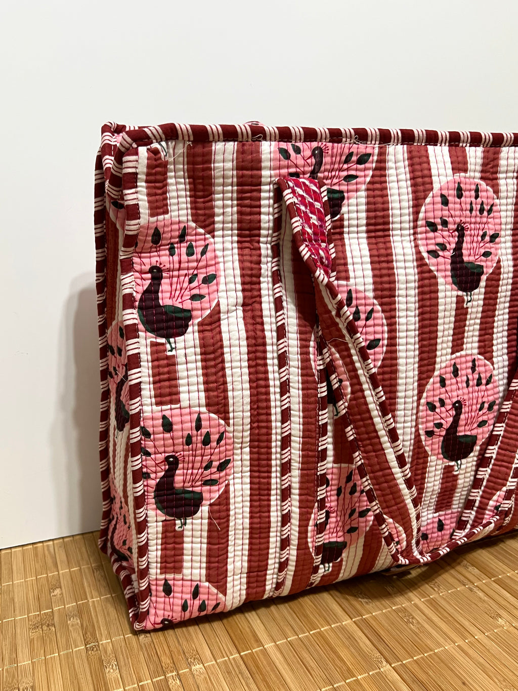 Bolsa viaje algodón Tote bag con cremallera | 45x37x13cm