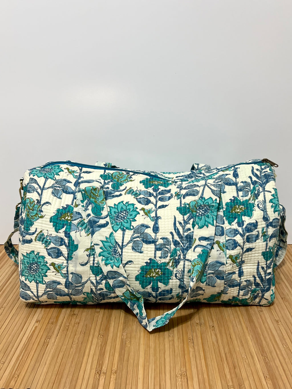 Bolso de viaje estampado de algodón personalizado iniciales – 45 × 33 × 24 cm