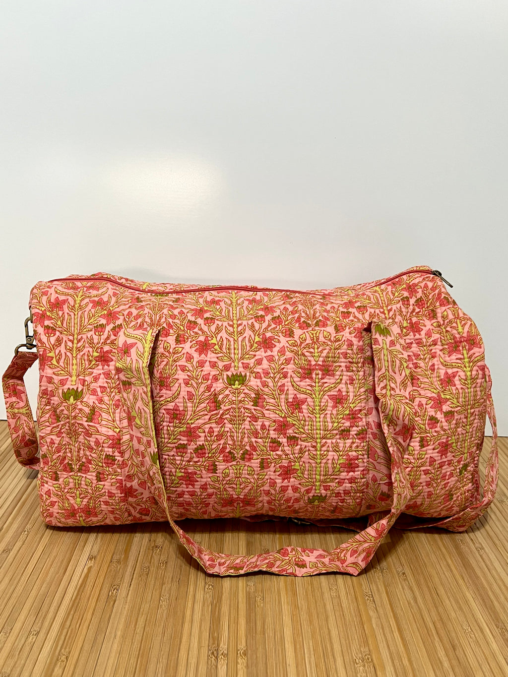 Bolso de viaje estampado de algodón personalizado iniciales – 45 × 33 × 24 cm