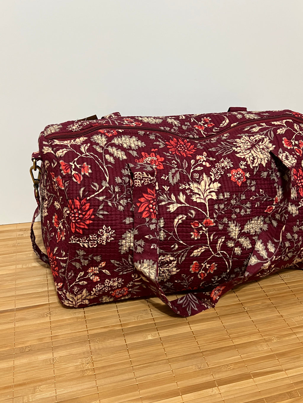 Bolso de viaje estampado de algodón personalizado iniciales – 45 × 33 × 24 cm