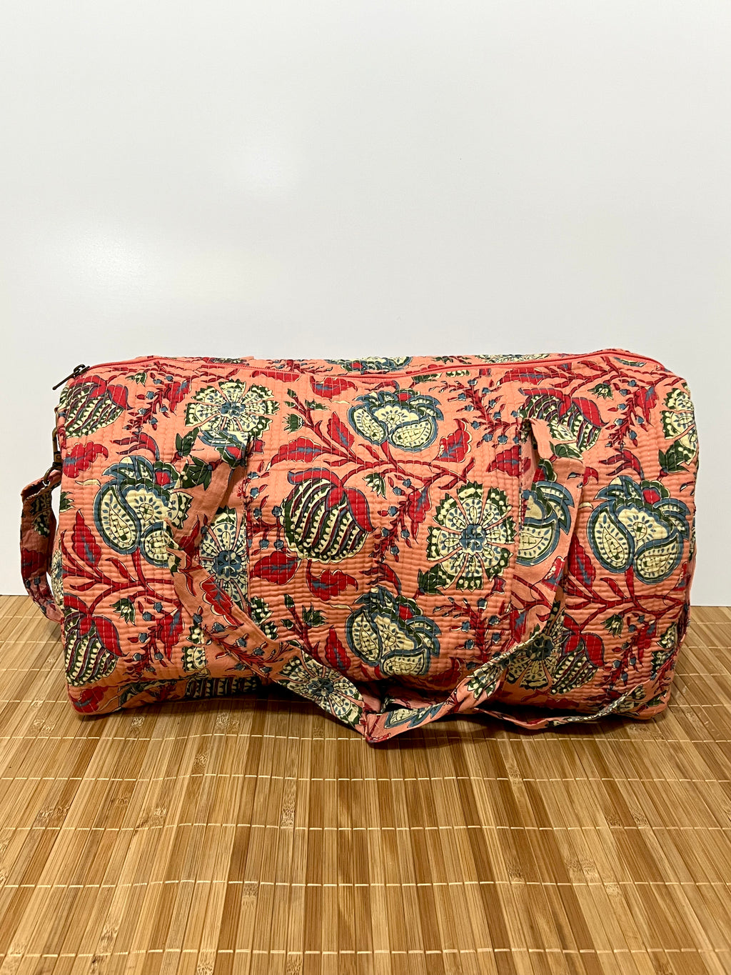 Bolso de viaje estampado de algodón personalizado iniciales – 45 × 33 × 24 cm