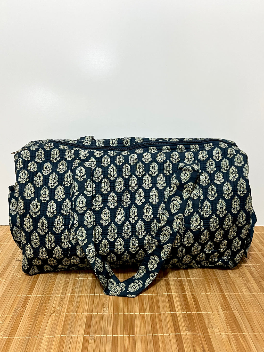 Bolso de viaje estampado de algodón personalizado iniciales – 45 × 33 × 24 cm