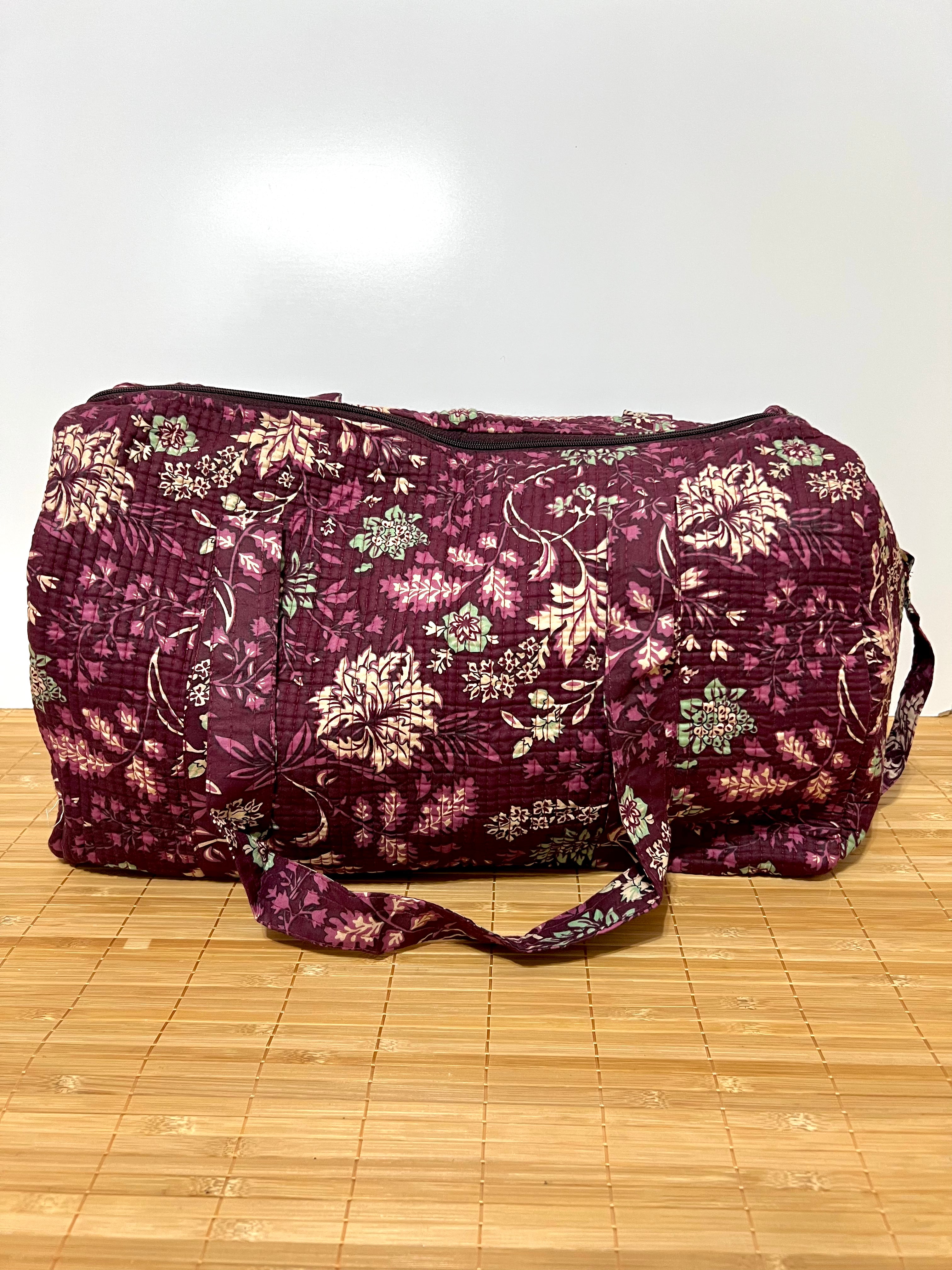 Bolso de viaje estampado de algodón personalizado iniciales – 45 × 33 × 24 cm