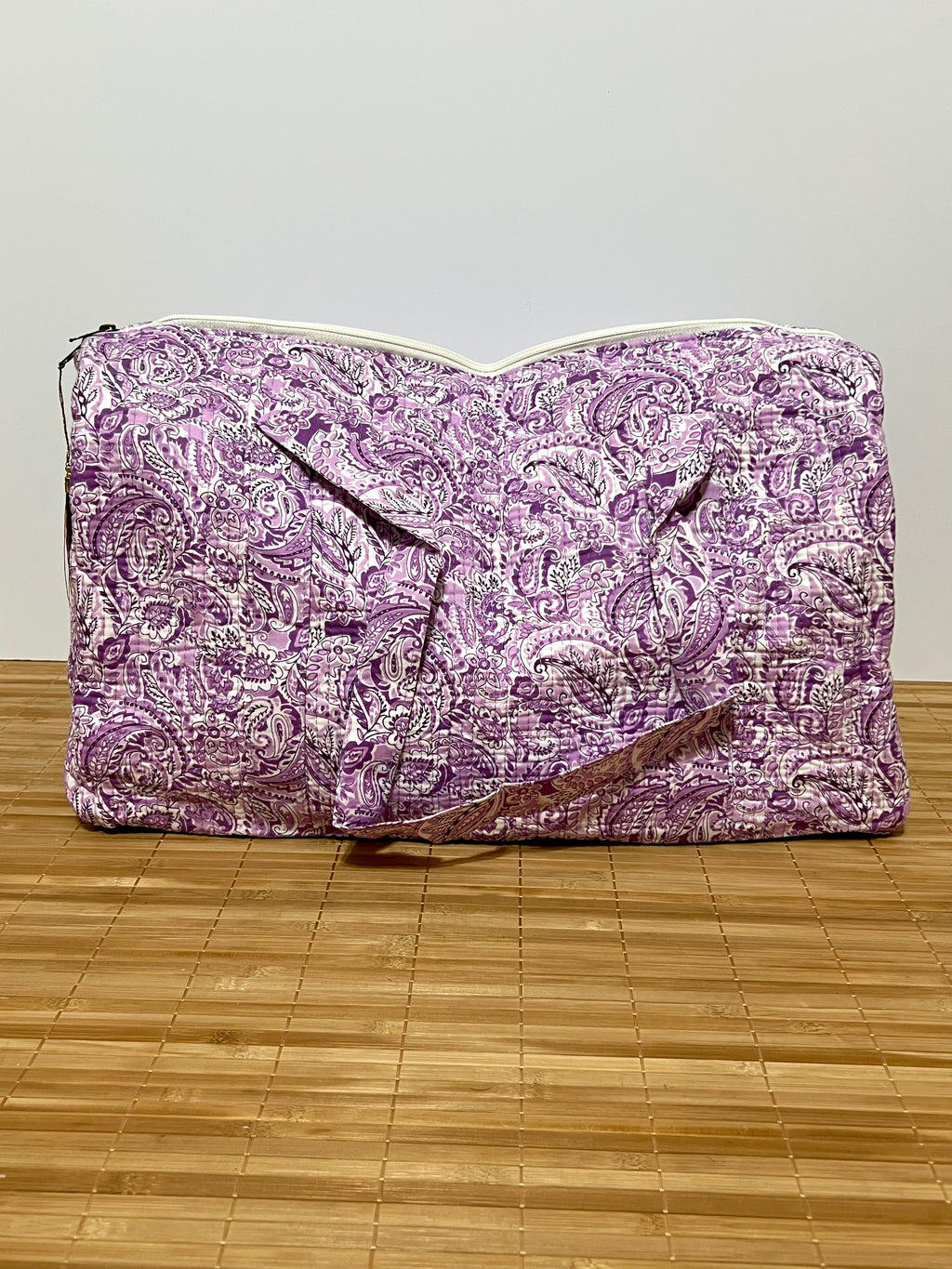 Bolso de viaje estampado de algodón personalizado iniciales – 45 × 33 × 24 cm