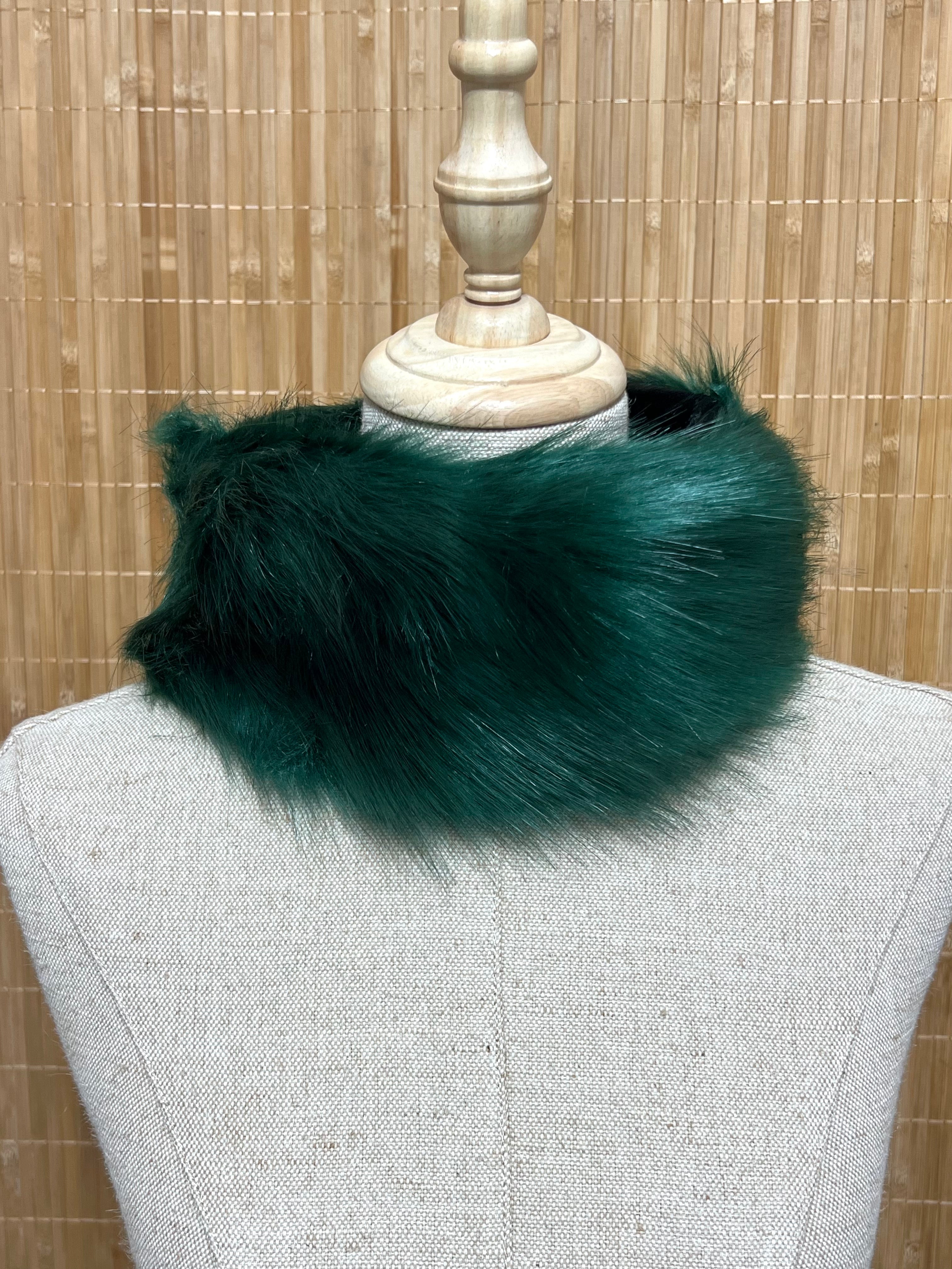Cuello/Bandana y puños (2) de pelo efecto natural mujer - Comprar junto o separado