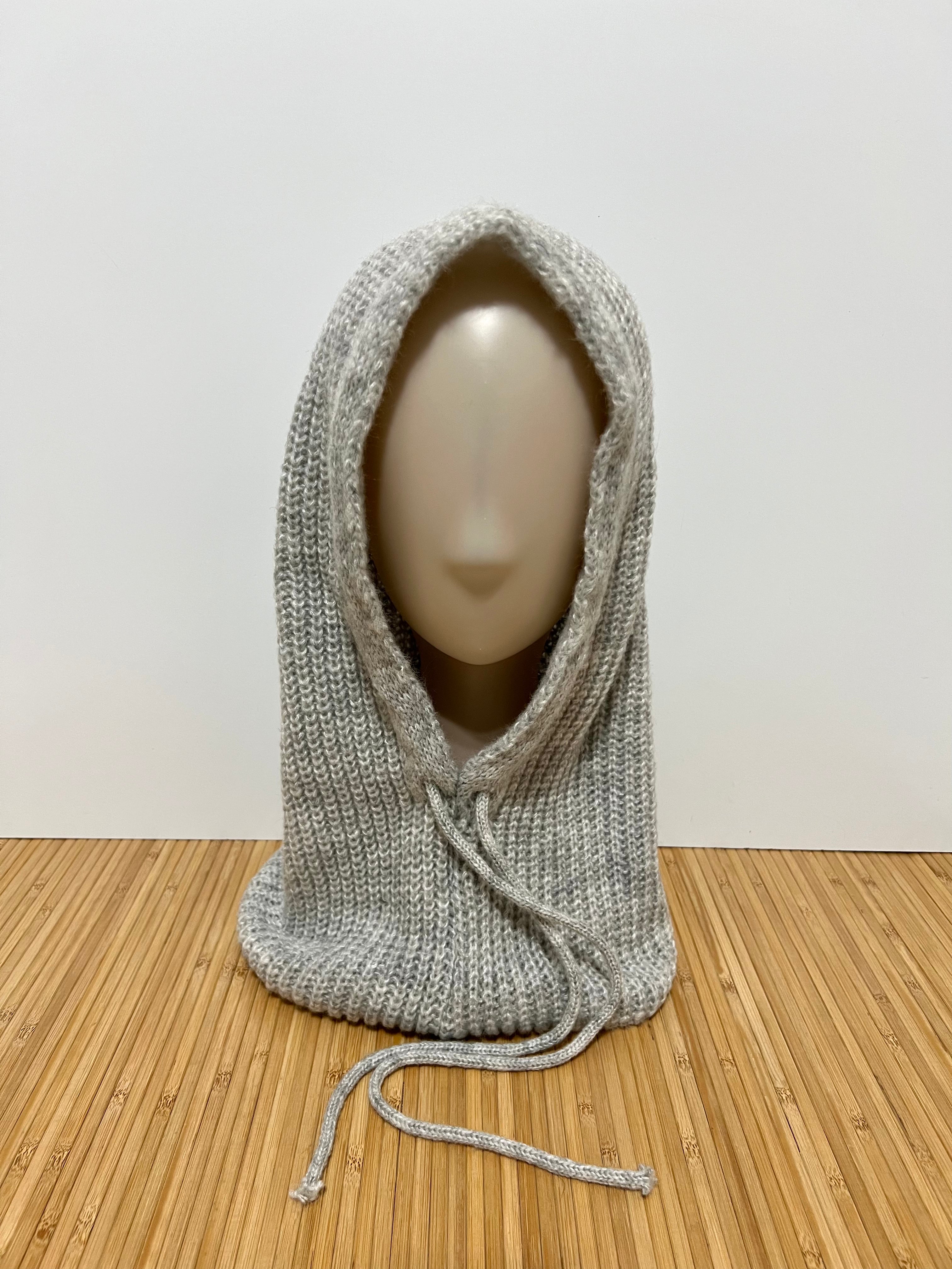 Balaclava de Punto Grueso con Cordón Ajustable – Capucha y Bufanda de Invierno