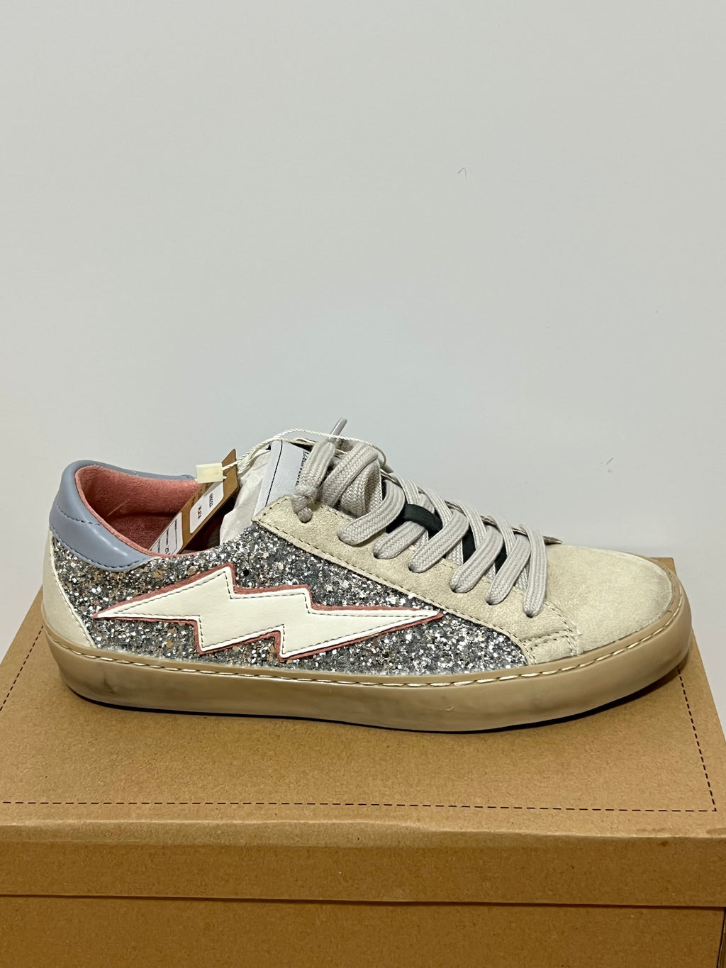 Zapatillas rayo con purpurina mujer – Tallas 35 a 41 | Tallan grandes, pedir una talla menos