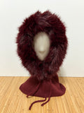 Balaclava de Punto con Pelo en la Capucha Mujer | Elegante y suave