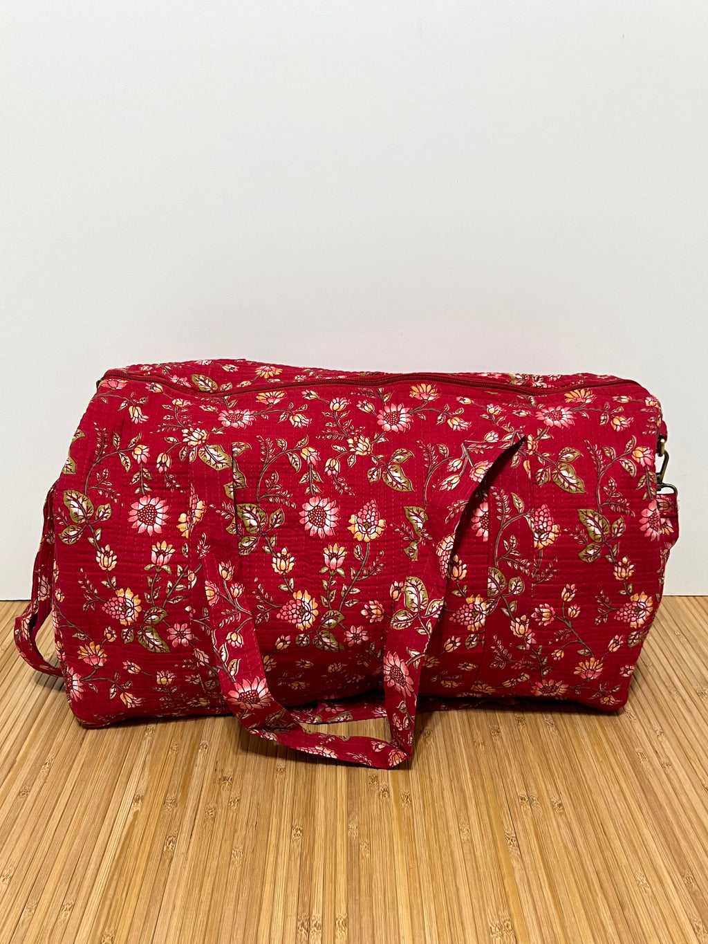 Bolso de viaje estampado de algodón personalizado iniciales – 45 × 33 × 24 cm