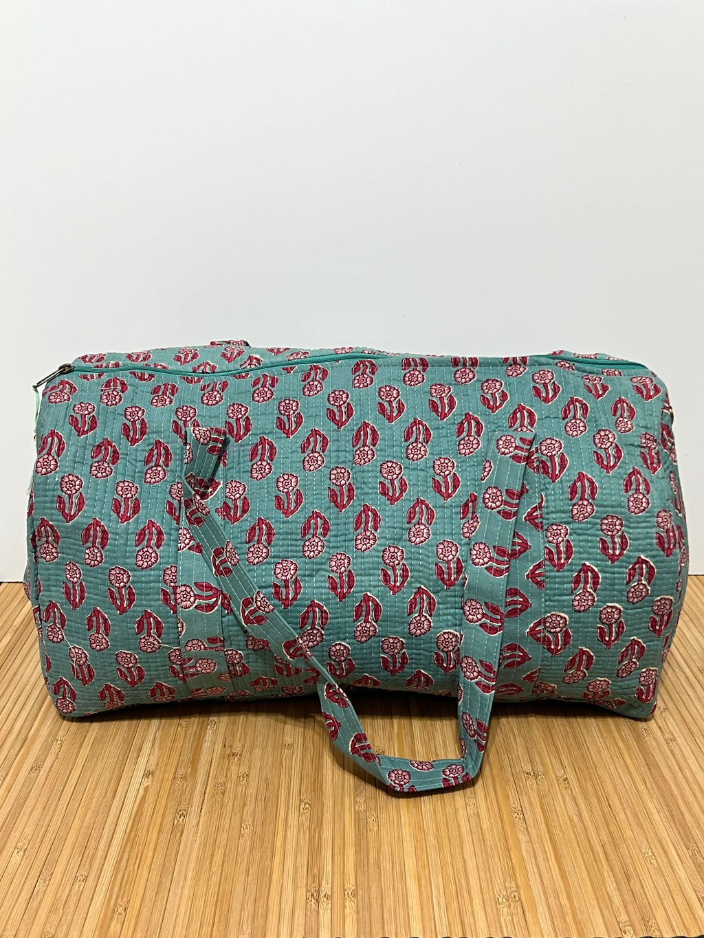Bolso de viaje estampado de algodón personalizado iniciales – 45 × 33 × 24 cm