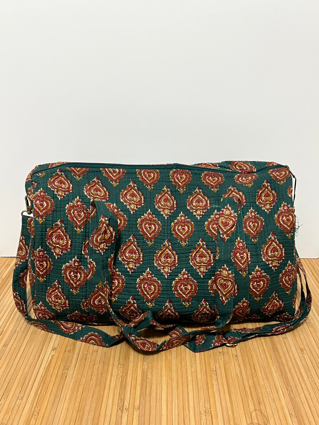 Bolso de viaje estampado de algodón personalizado iniciales – 45 × 33 × 24 cm