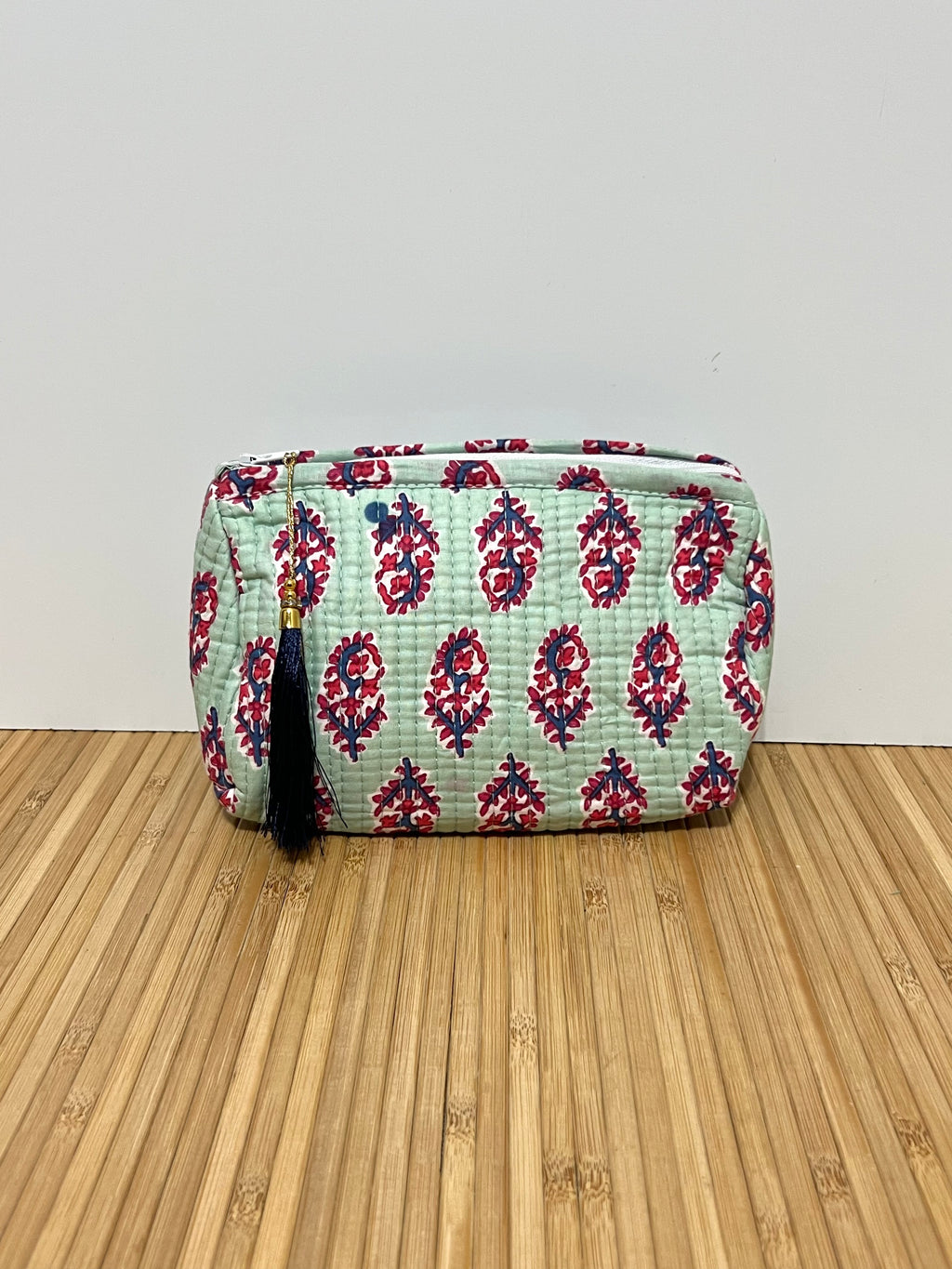 Neceser estampado de Algodón impermeable con Compartimentos