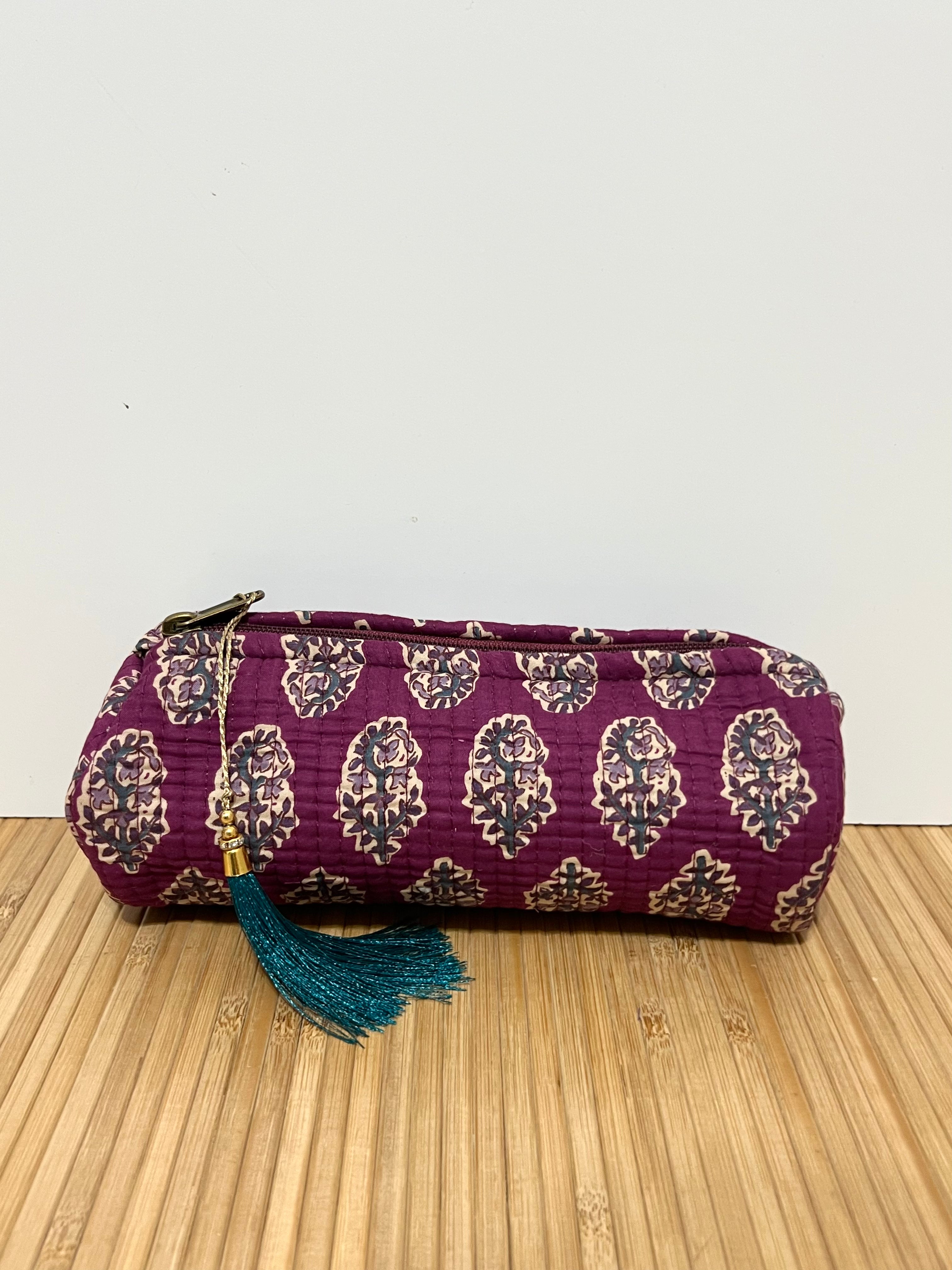 Estuche Estampado de algodón 20 x 8 cm