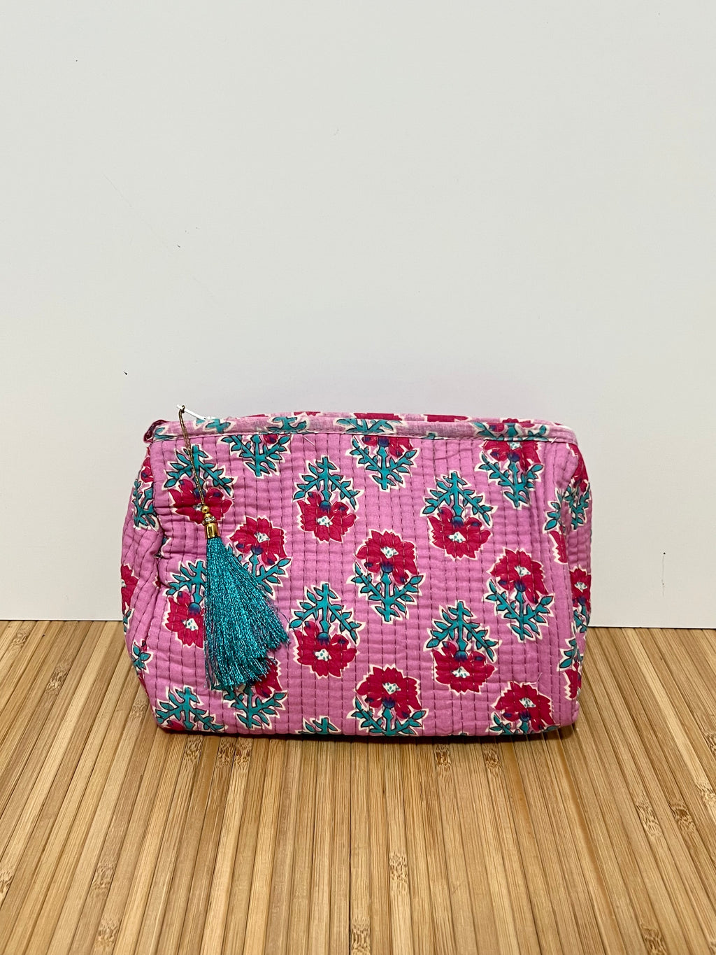 Neceser estampado de Algodón impermeable con Compartimentos
