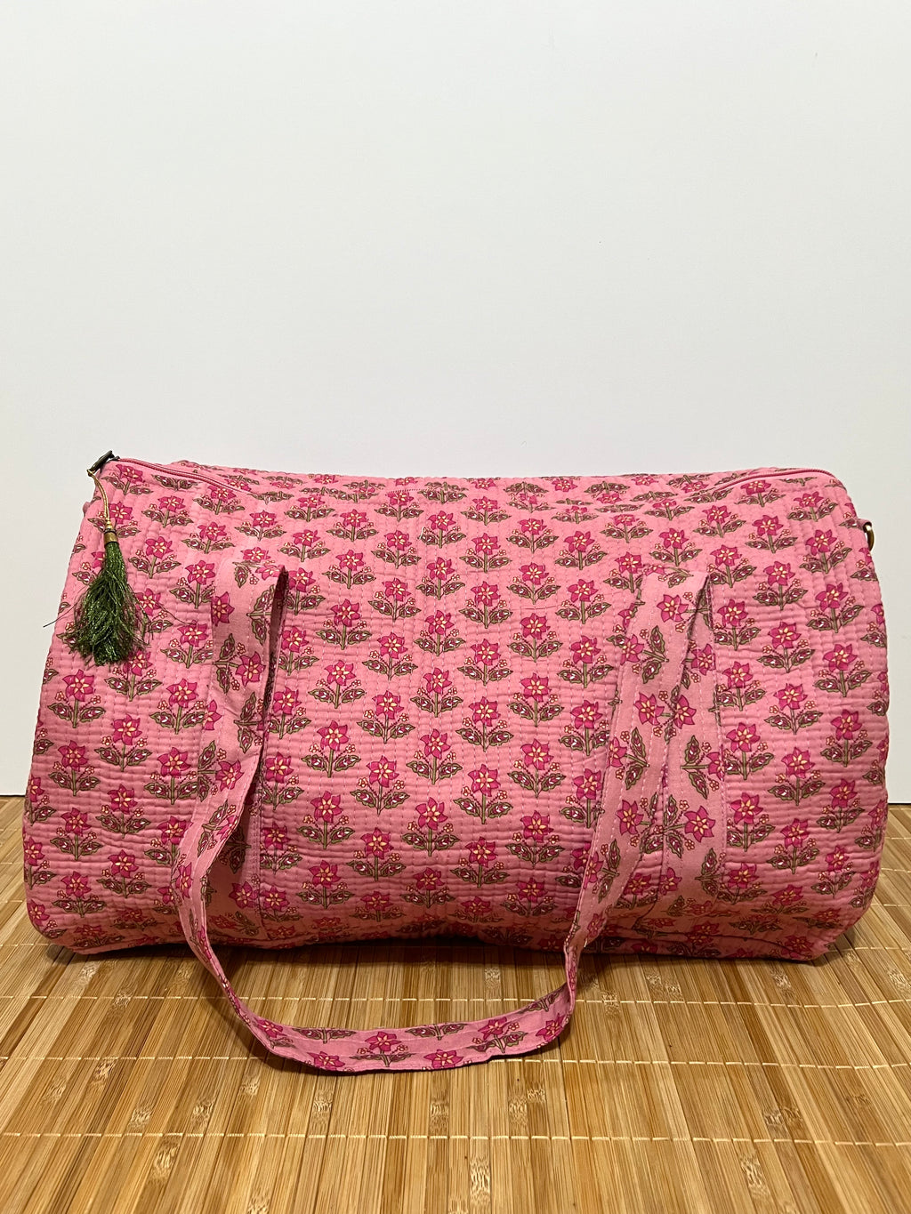 Bolso de viaje estampado de algodón personalizado iniciales – 45 × 33 × 24 cm