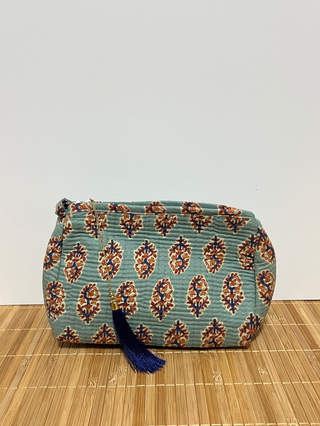 Neceser estampado de Algodón impermeable con Compartimentos