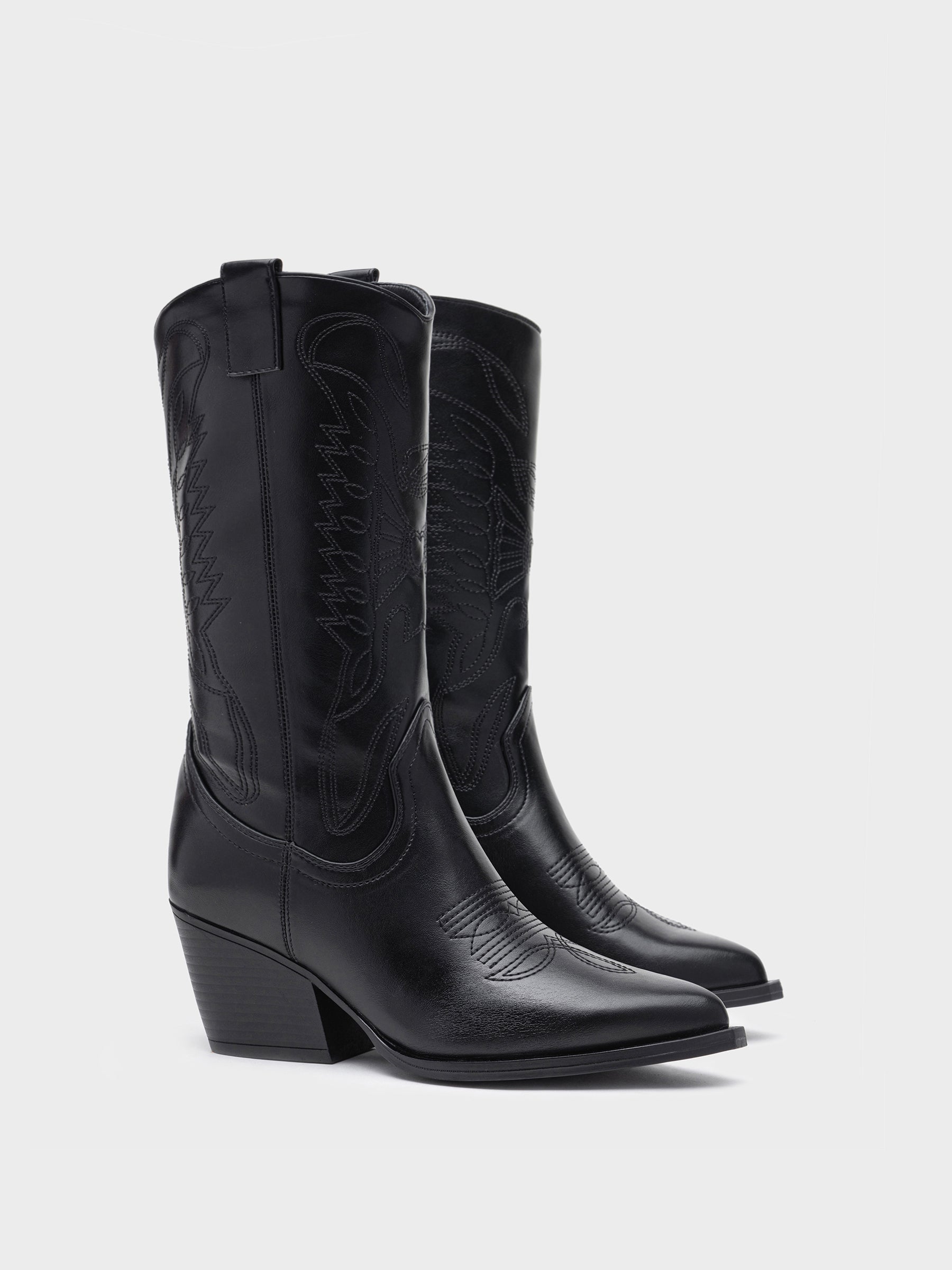 Botas Cowboy 32 cm de Caña Mujer Bordadas | Recomendamos una talla más (36-41)