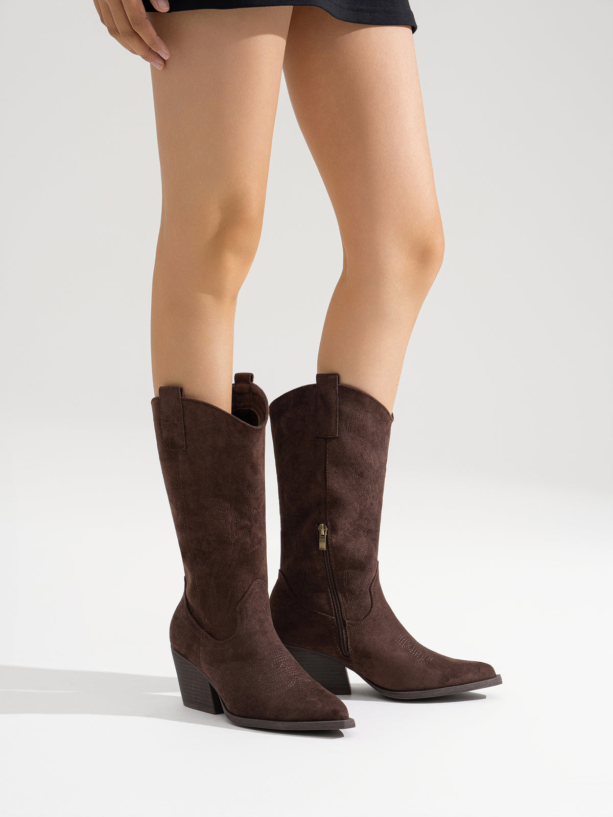 Botas Cowboy 32 cm de Caña Mujer Bordadas | Recomendamos una talla más (36-41)
