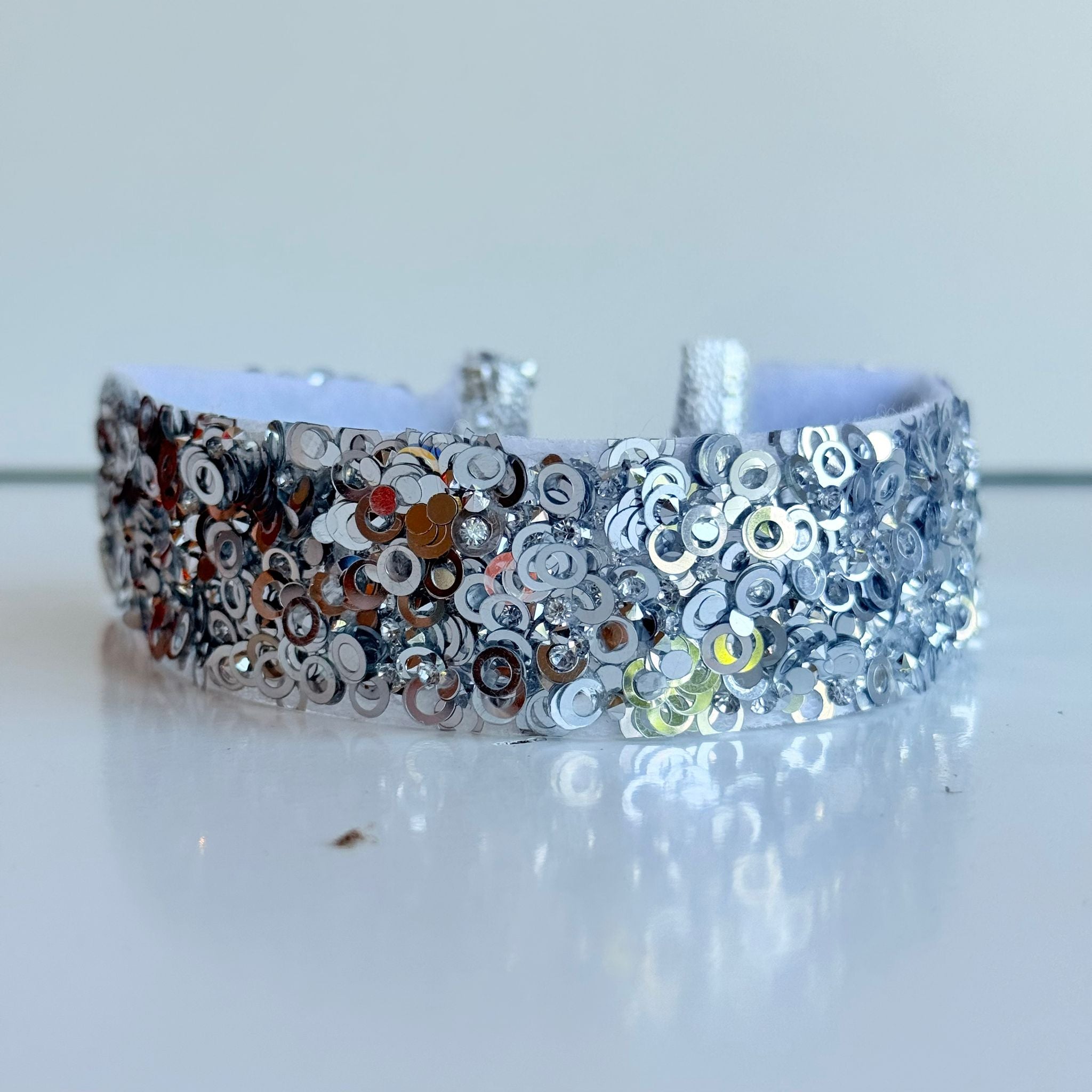 Choker espejos Dorado mujer