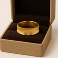 Anillo Corona Baño de Oro