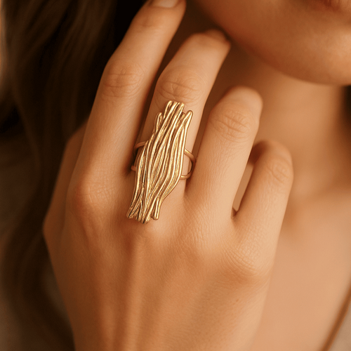 Anillo Drift Baño de Oro - MINNI MOON-Lepetitemarie-Singularu-PDPAOLA-Luamarta